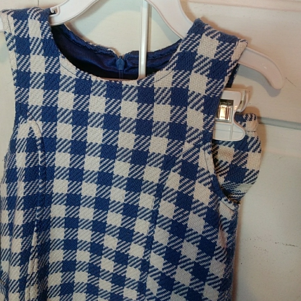 Classic checked wool knit jumper
